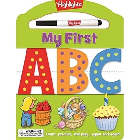 Pre-Owned My First ABC : Learn, Practice, and Play Again and Again! (Board Book) 9781629797069