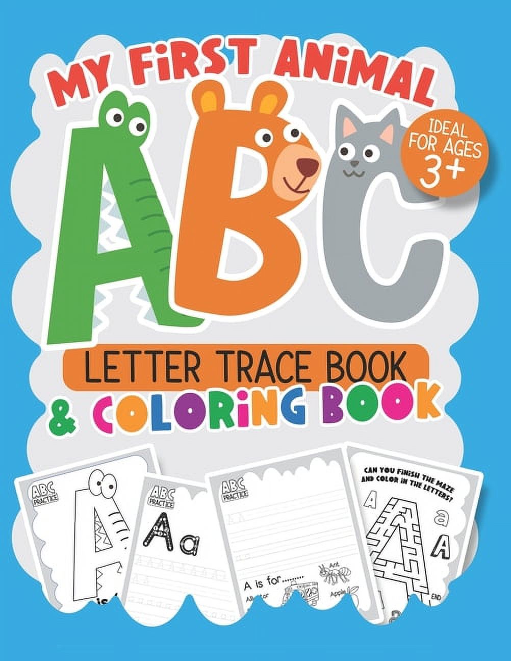 My First Animal ABC Letter Trace Book: ABC Practice for Kids with
