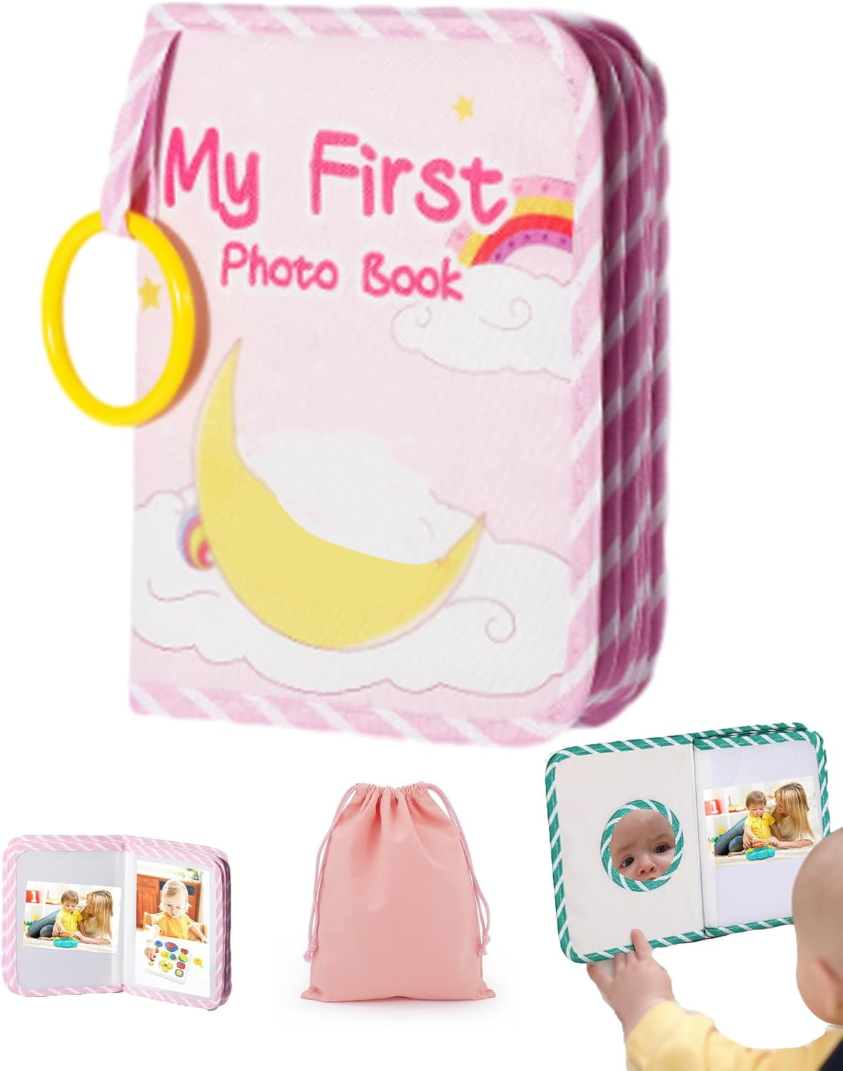 My First Baby Photo Book with Safe Mirror Soft Fabric Baby Memory — free download