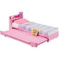 thumbnail image 1 of My First Barbie Bedtime Playset Dollhouse Furniture with Trundle Bed, Puppy & Accessories, 13.5-inch Scale, New, 1 of 7