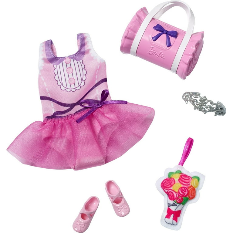 My First Barbie Fashion Pack, Preschool Doll Clothes, Tutu and Ballet  Accessories, 13.5-inch - Walmart.com