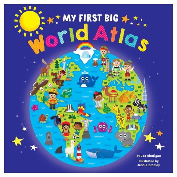 My First Big World Atlas - Lap Size - Educational Children's Book - Preschool Learning (Board Book)