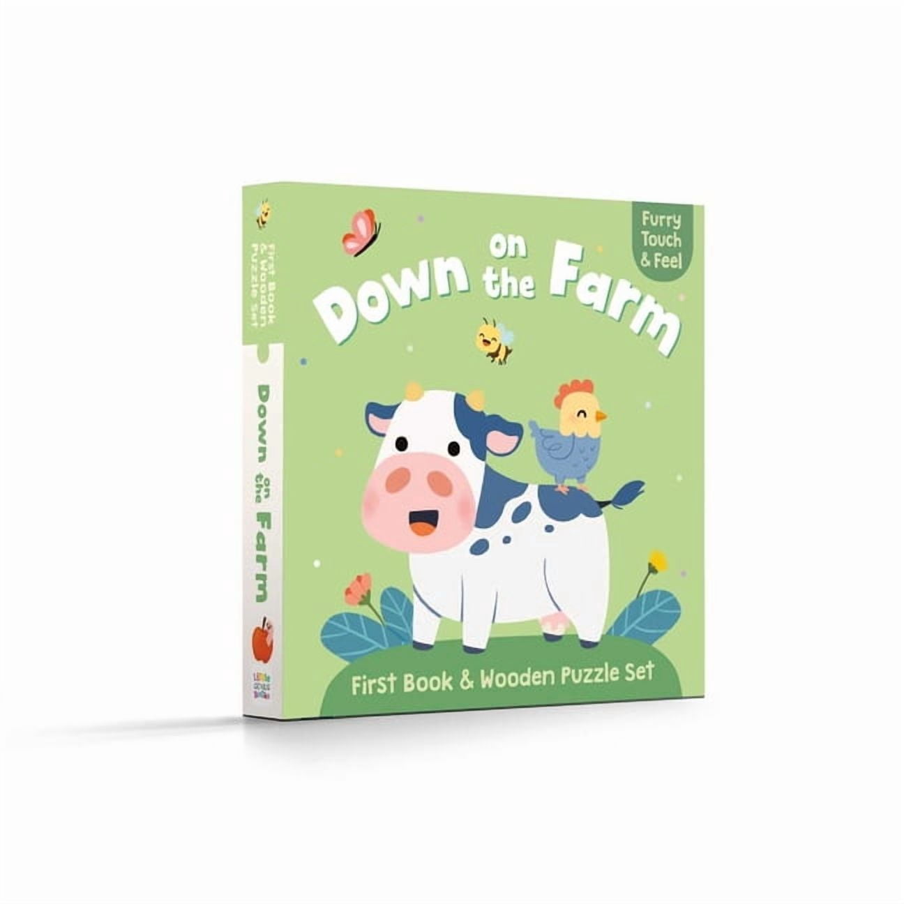 My First Book & Wooden Puzzle First Book & Wooden Puzzle Set - Down on the Farm, (Board Book)