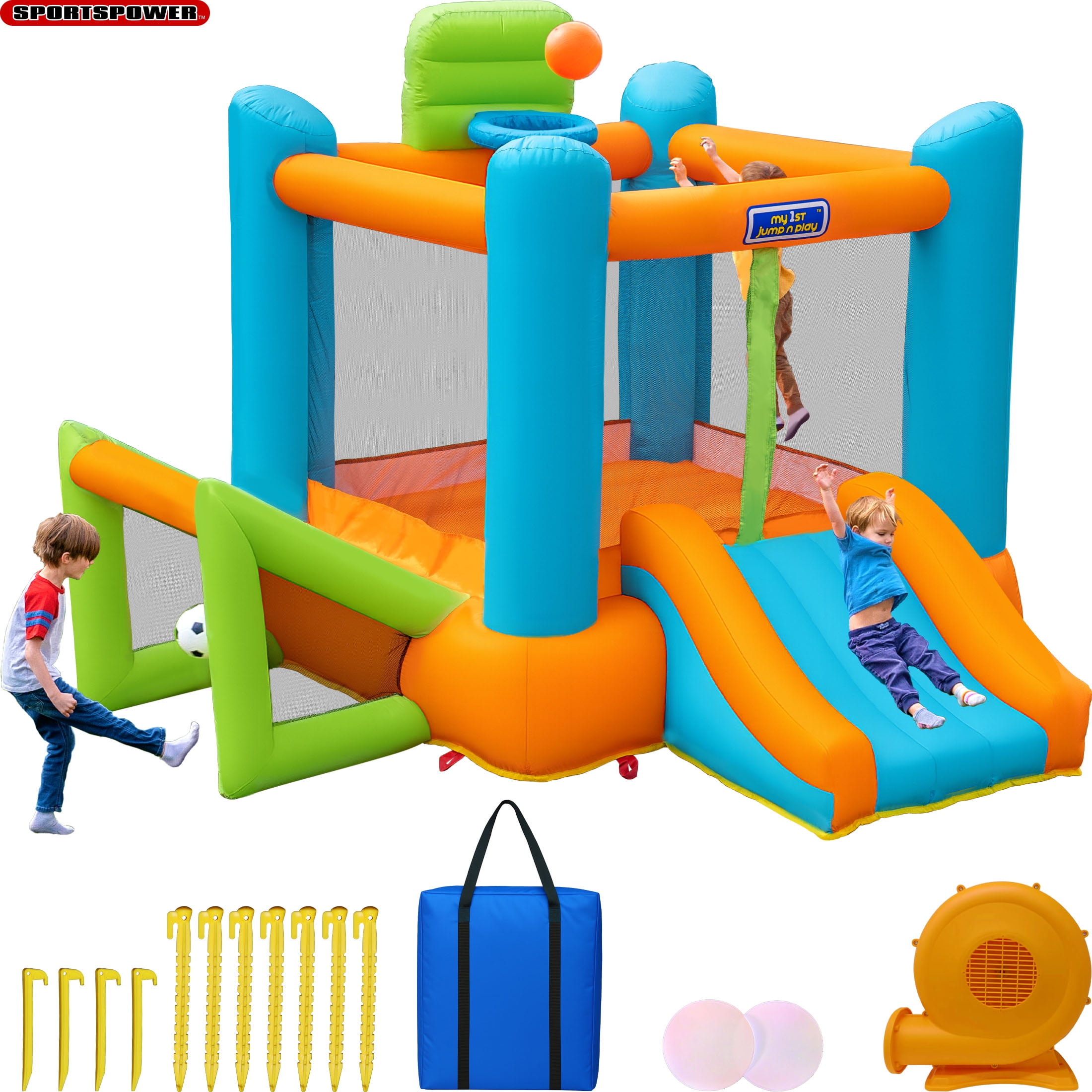 Sportspower My 1st Jump Jump And Play Bounce House My First Jump N
