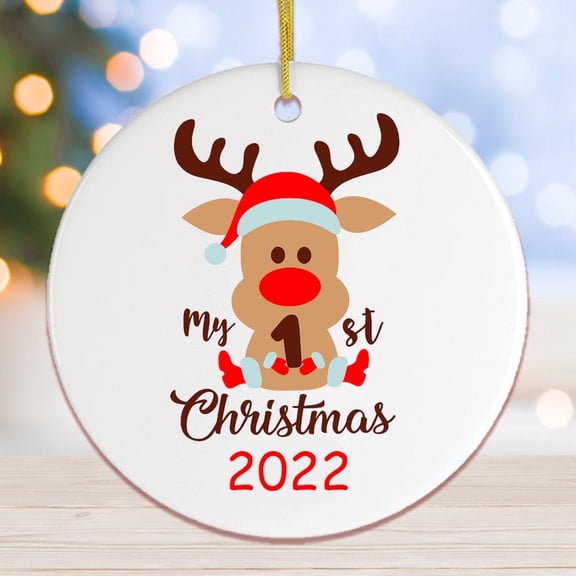 My First Christmas 2021 Baby Deer Ornament