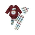 My First Christmas Baby Boy Girl Outfits Gingerbread/Stripe Romper