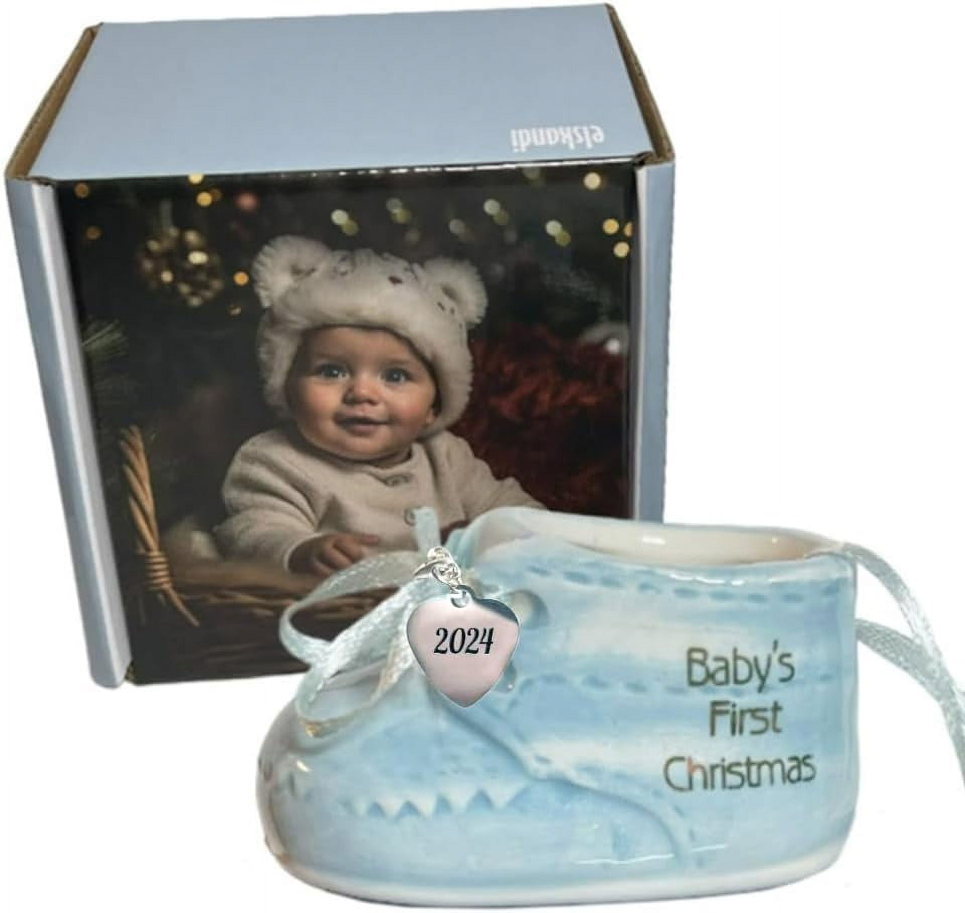 Baby's first hotsell christmas ornament booties