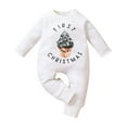 thumbnail image 1 of My First Christmas Baby Girl Boy Outfit Long Sleeve Jumpsuit Romper Graphic Bodysuits Infant Xmas Casual Clothes, 1 of 7