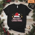 thumbnail image 1 of My First Christmas Baby Infant Holiday Newborn Top Unisex T-Shirt, up to size 5XL, 1 of 2