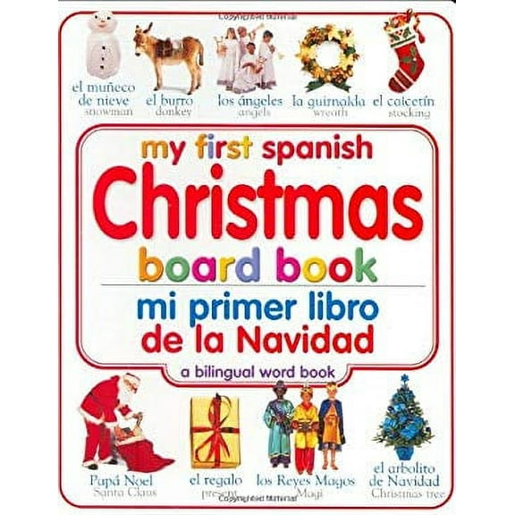 Pre-Owned My First Christmas Board Book: Spanish/English (My First Board Books, Bilingual), by DK, (Paperback), Children's Books, English