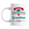 thumbnail image 1 of My First Christmas as Grandma, 2021 White Ceramic Coffee & Tea Mug (11oz), 1 of 6