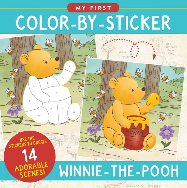 My First Color-By-Sticker Book - Winnie-The-Pooh (14 Scenes), (Paperback)