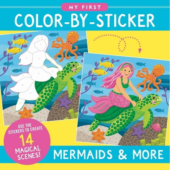 My First Color-By-Sticker - Mermaids & More, (Paperback)