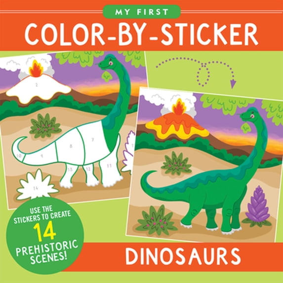 Pre-Owned My First Color-by-Sticker Book - Dinosaurs, 9781441339508, 1441339507, Paperback,