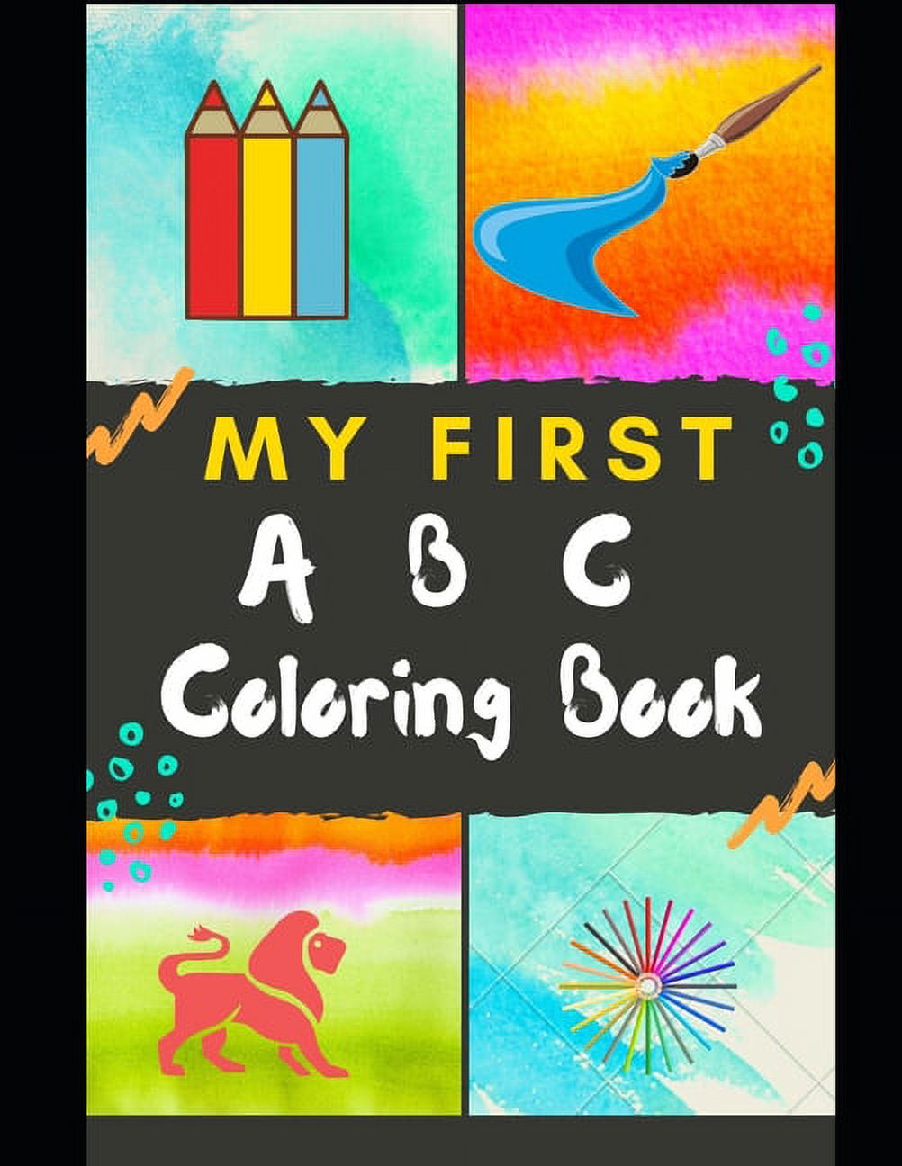and　Toddlers　years)　Trace　Book　activity　Book:　coloring　with　(Paperback)(Large　Color　books)　Shapes,　Fun　First　Coloring　ABC:　2-4　Letters,　My　Print)　(Kids　Coloring　of　(Ages