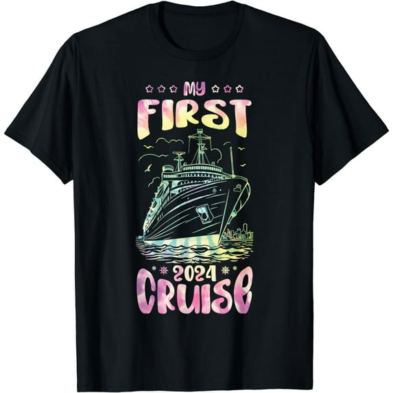 My First Cruise 2024 Funny Family Vacation Trip Ship Party T-Shirt