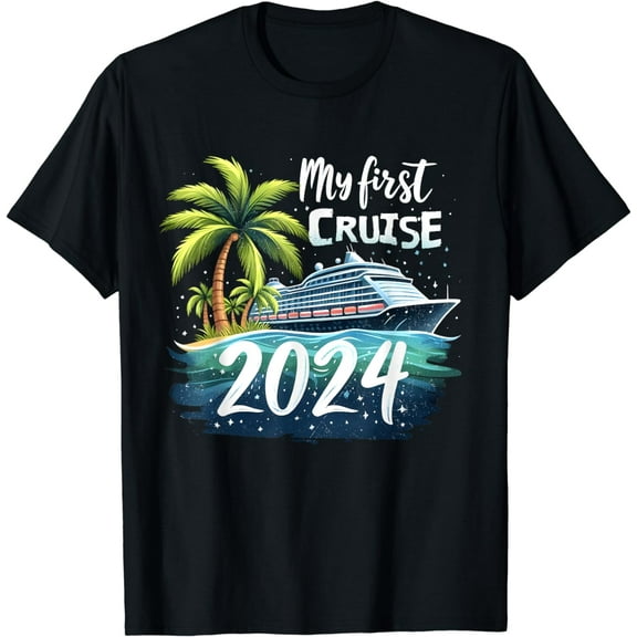 My First Cruise 2024 Funny First Time Cruise Vacation 2024 T-Shirt