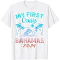 thumbnail image 1 of My First Cruise Bahamas 2024 Family Matching Vacation Group T-Shirt, 1 of 4