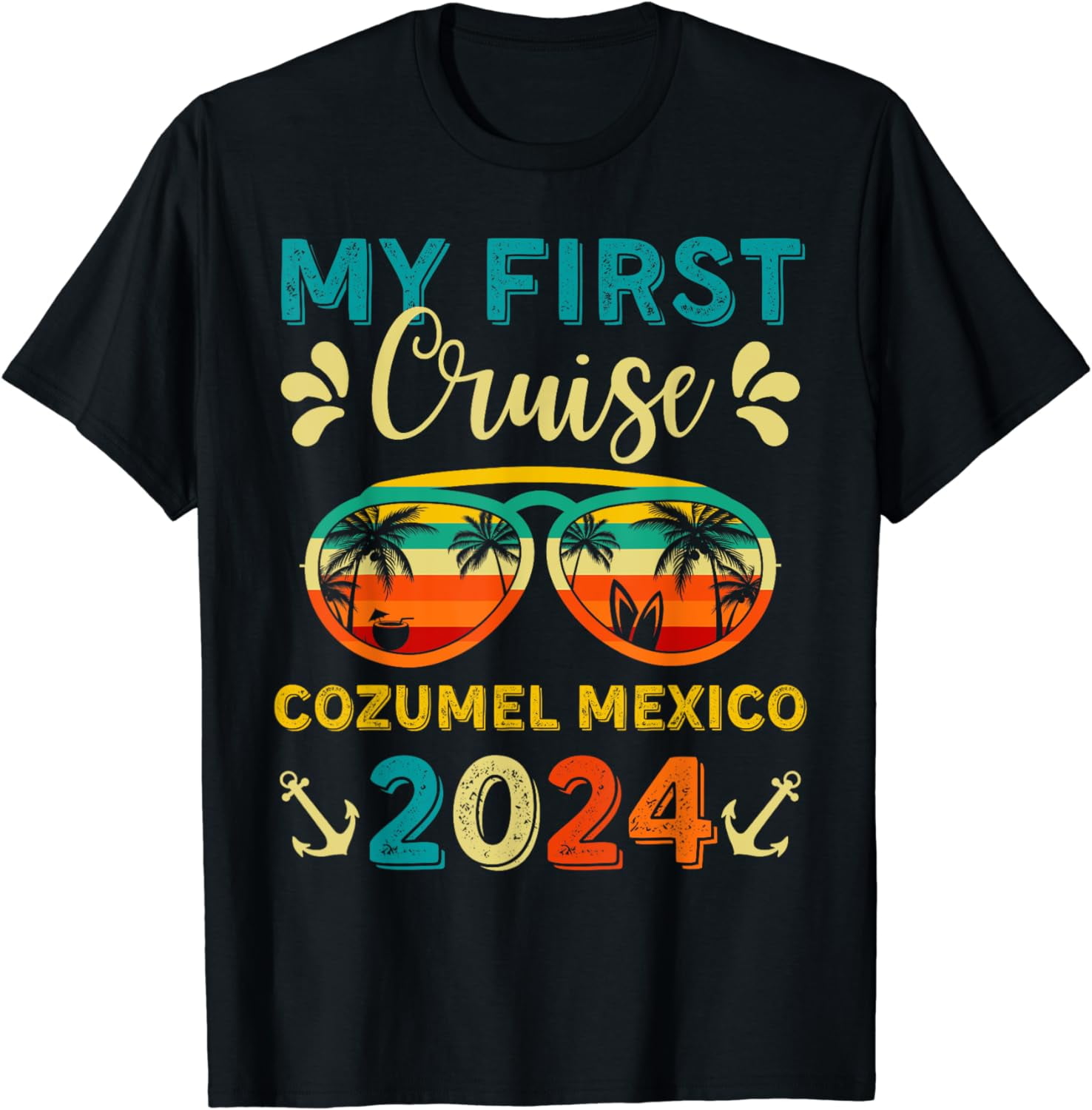 My First Cruise Cozumel Mexico 2024 Family Vacation Travel T-Shirt