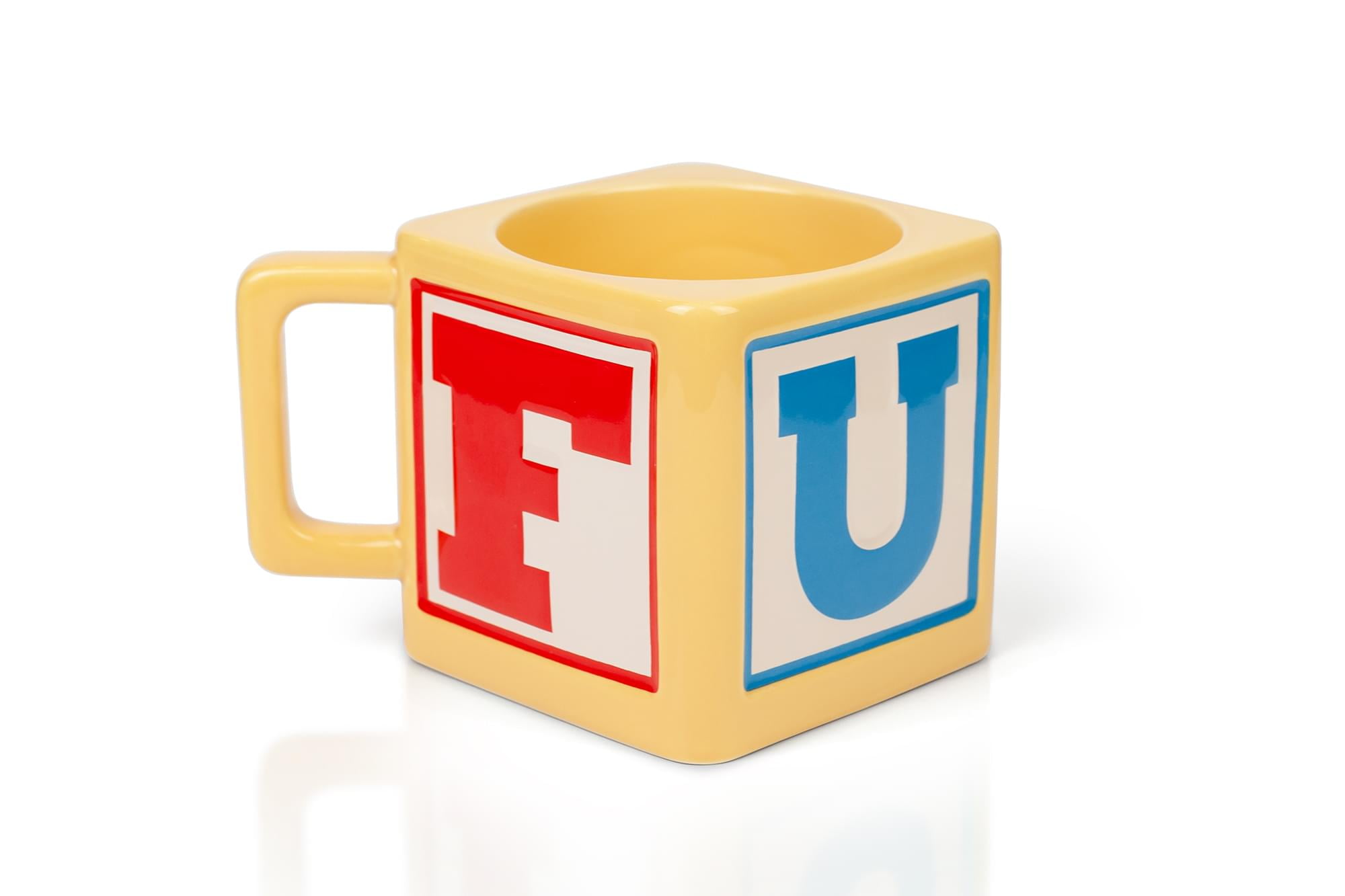 Colorful Block Letter Ceramic 12-Ounce Mug