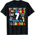 thumbnail image 1 of My First Day Of 2Nd Grade Back To School 2Nd Grade Girls Boy T-Shirt Size S-5XL, 1 of 4