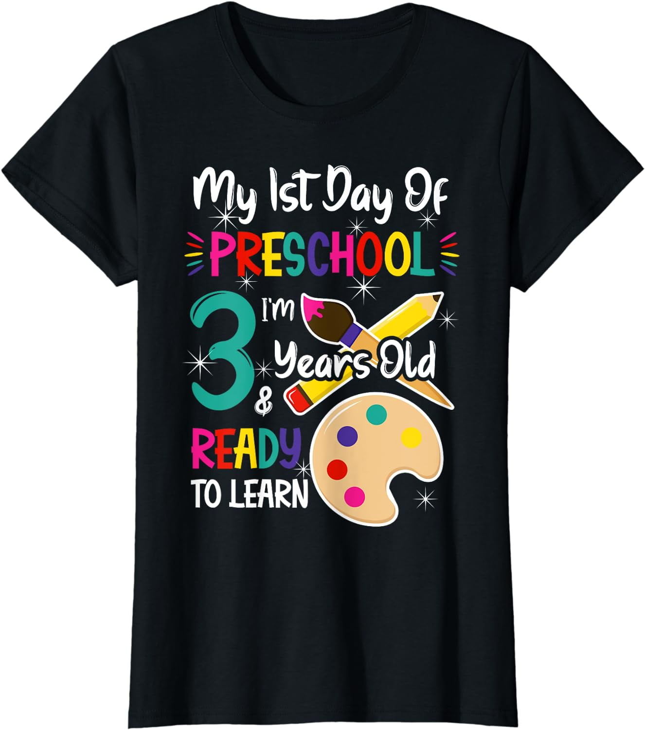 My First Day Of Preschool 3 Years old Back to School TShirt