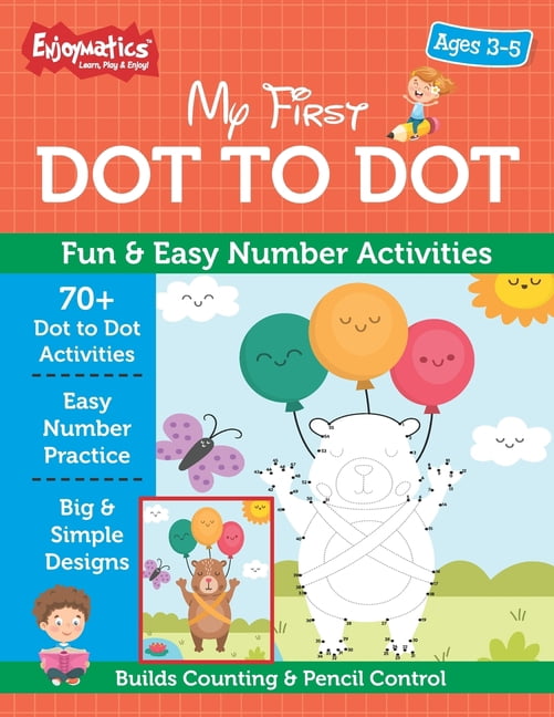 Enjoymatics Learning & Activity My First Dot to Dot for Kids Ages 3-5 ...