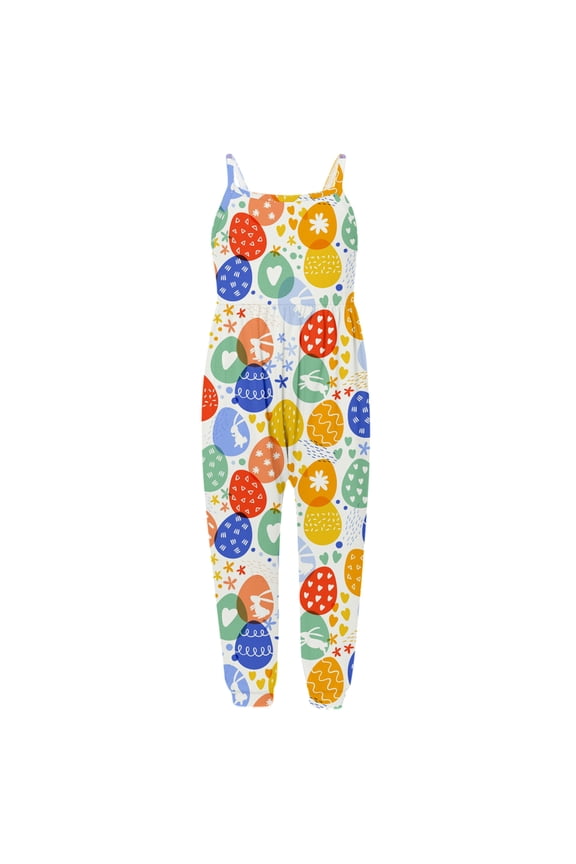 My First Easter Day Clothes Girls' Suspender Overall Hare Style Pants #Z03 Yellow 5-6 Years