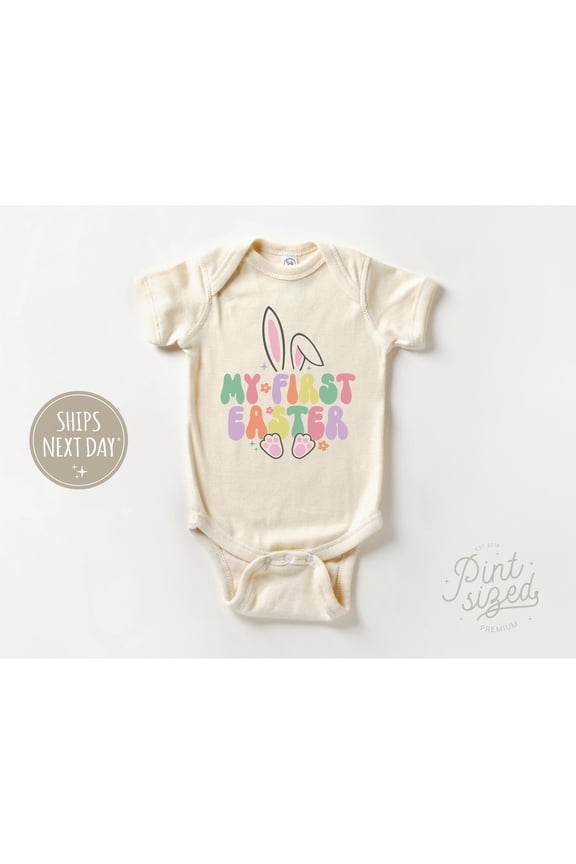 My First Easter Onesie, Cute Spring Bodysuit, Baby'S First Easter Onesie, Easter Bunny Onesie Cute Baby Onesie, BABY BODYSUIT LAT 4424