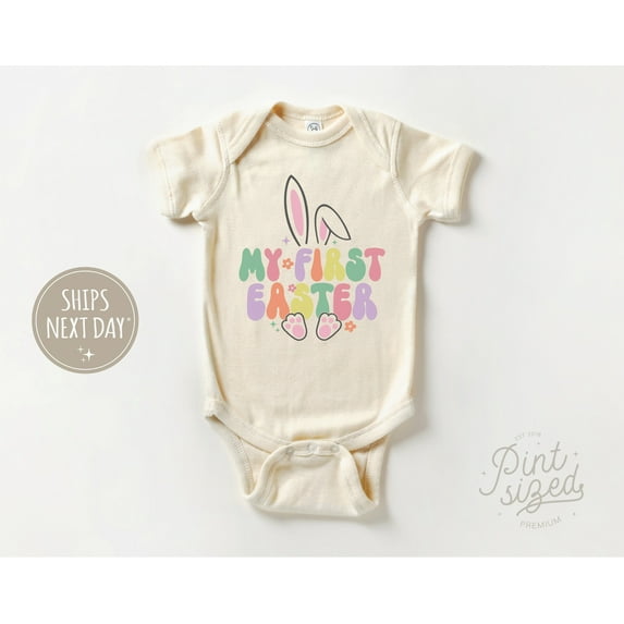 My First Easter Onesie, Cute Spring Bodysuit, Baby'S First Easter Onesie, Easter Bunny Onesie Cute Baby Onesie, BABY BODYSUIT LAT 4424