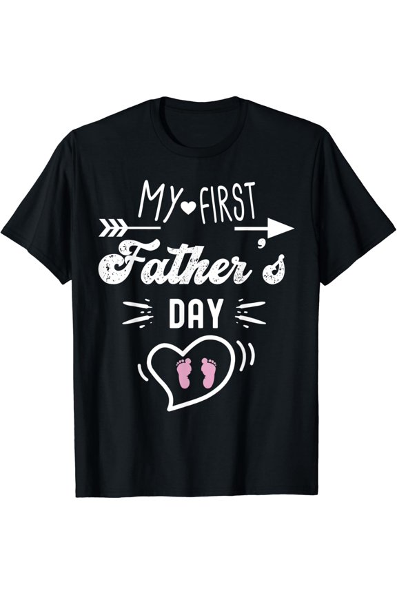 My First Father'S Day First Time Daddy New Dad Matching T-Shirt Unisex S-5XL Hot Trending Shirt, Vintage Birthday Gift