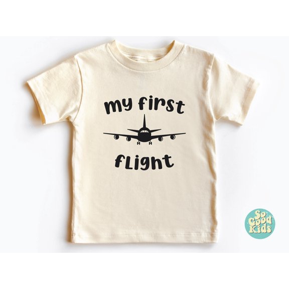 My First Flight Shirt, First Airplane Ride, Kids Travel Shirt, First Time Flying Shirt, Kids Airplane Shirt, Pilot Lover Kid Shirt, Aviation TODDLER SHORT SLEEVE TEE BELLA CANVAS 3001T