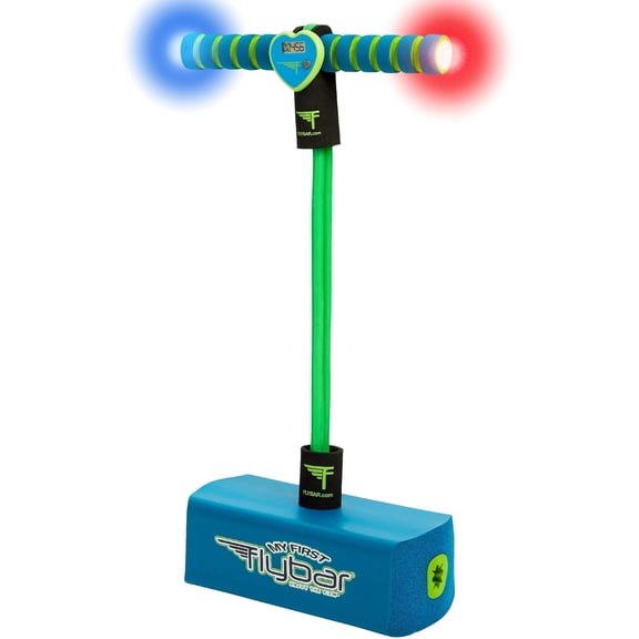 My First Flybar Foam Pogo Jumper for Kids Age 3 and Up, Toy for Boys and Girls – Blue LED