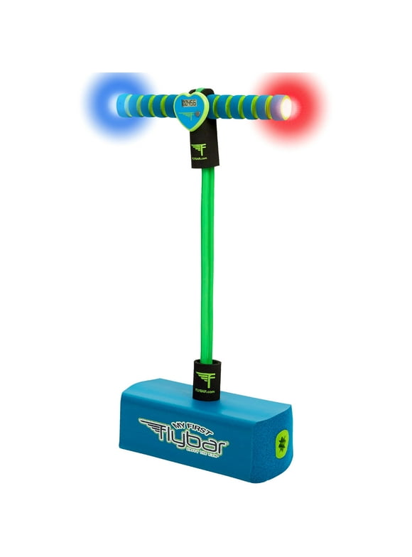My First Flybar Foam Pogo Jumper for Kids Age 3 and Up, Toy for Boys and Girls – Blue LED