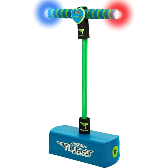 My First Flybar Foam Pogo Jumper for Kids Age 3 and Up, Toy for Boys and Girls – Blue LED