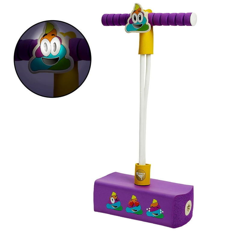 My First Flybar Foam Pogo Jumper for Kids Age Years 3 and up Toy for Boys and Girls Rainbow Poop Emoji Walmart