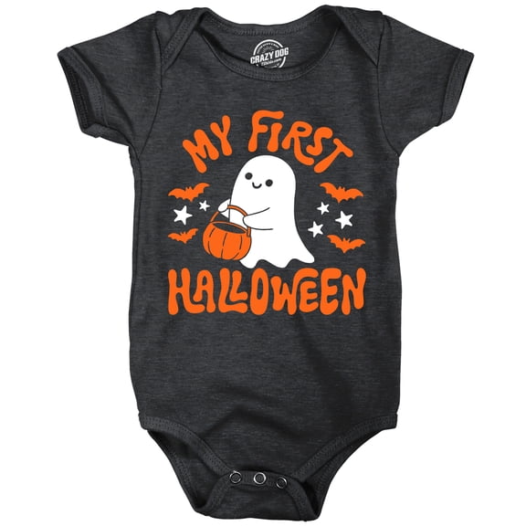 My First Halloween Baby Bodysuit Funny Jumper For Infants