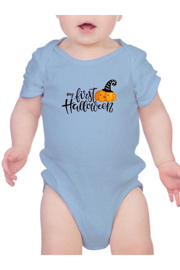 My First Halloween Cute Pumpkin Bodysuit Infant -Image by Shutterstock, Newborn
