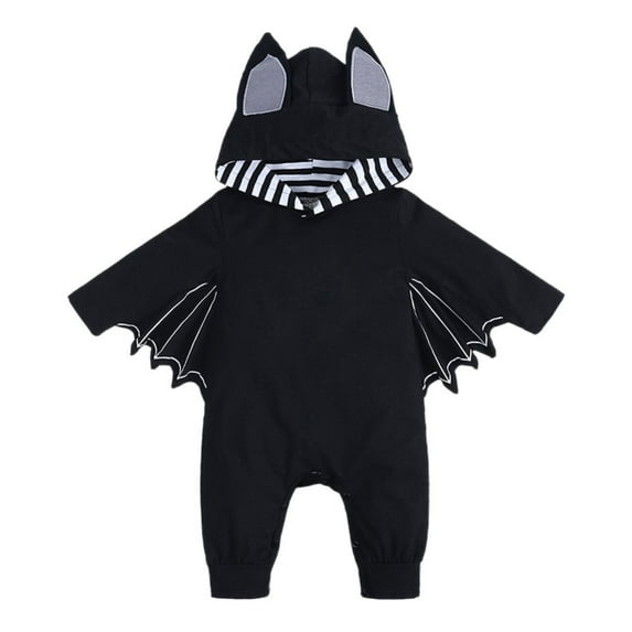My First Halloween Outfit Newborn Baby Boy Cosplay Clothes Infant Bat Costume Hoodie Romper Playsuit Jumpsuits