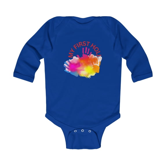 My First Holi Baby Bodysuit One Piece for Baby's 1st Festival of Color