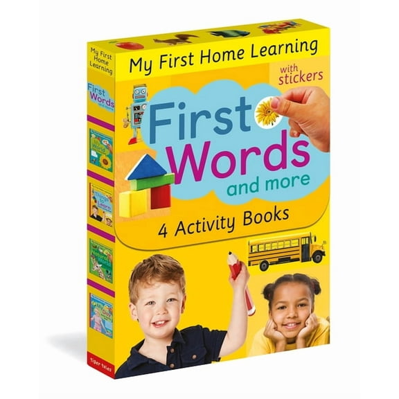 My First Home Learning: First Words and More: 4 Activity Book Boxed Set with Stickers : My Day; My World; Natural World; Things to Learn (Paperback)