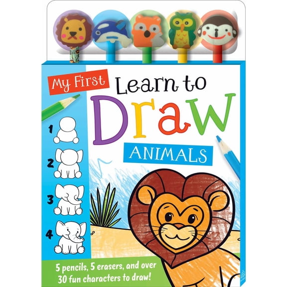 My First Learn to Draw: Animals, 64 pages (Hardcover)
