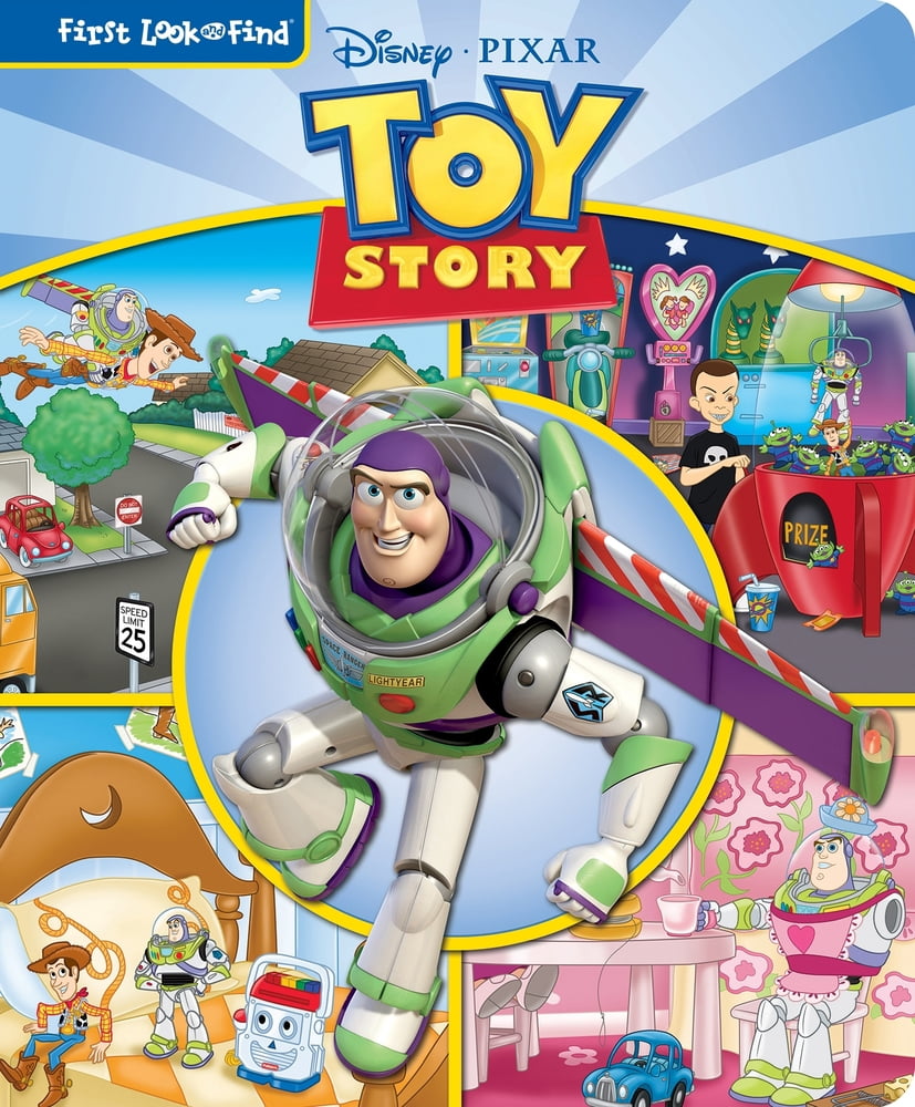 Pre-Owned Disney Pixar Toy Story Buzz Lightyear, Woody, and More! - First Look and Find Activity Book - PI Kids (Unknown) 1412774713 9781412774710