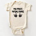 thumbnail image 1 of My First Metal Shirt Baby Bodysuit Cute Baby Onesie, Baby Bodysuit Lat 4424 Cute Baby Onesie, BABY BODYSUIT LAT 4424, 1 of 3