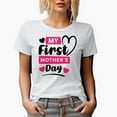 thumbnail image 1 of My First Mother's Day, New Mom, White T-Shirt, XL, 1 of 5