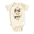 thumbnail image 1 of My First New Year Baby Bodysuit, Newborn Outfit, Baby Clothes, Gift&nbsp;for&nbsp;Children 6-9m Natural, 1 of 2