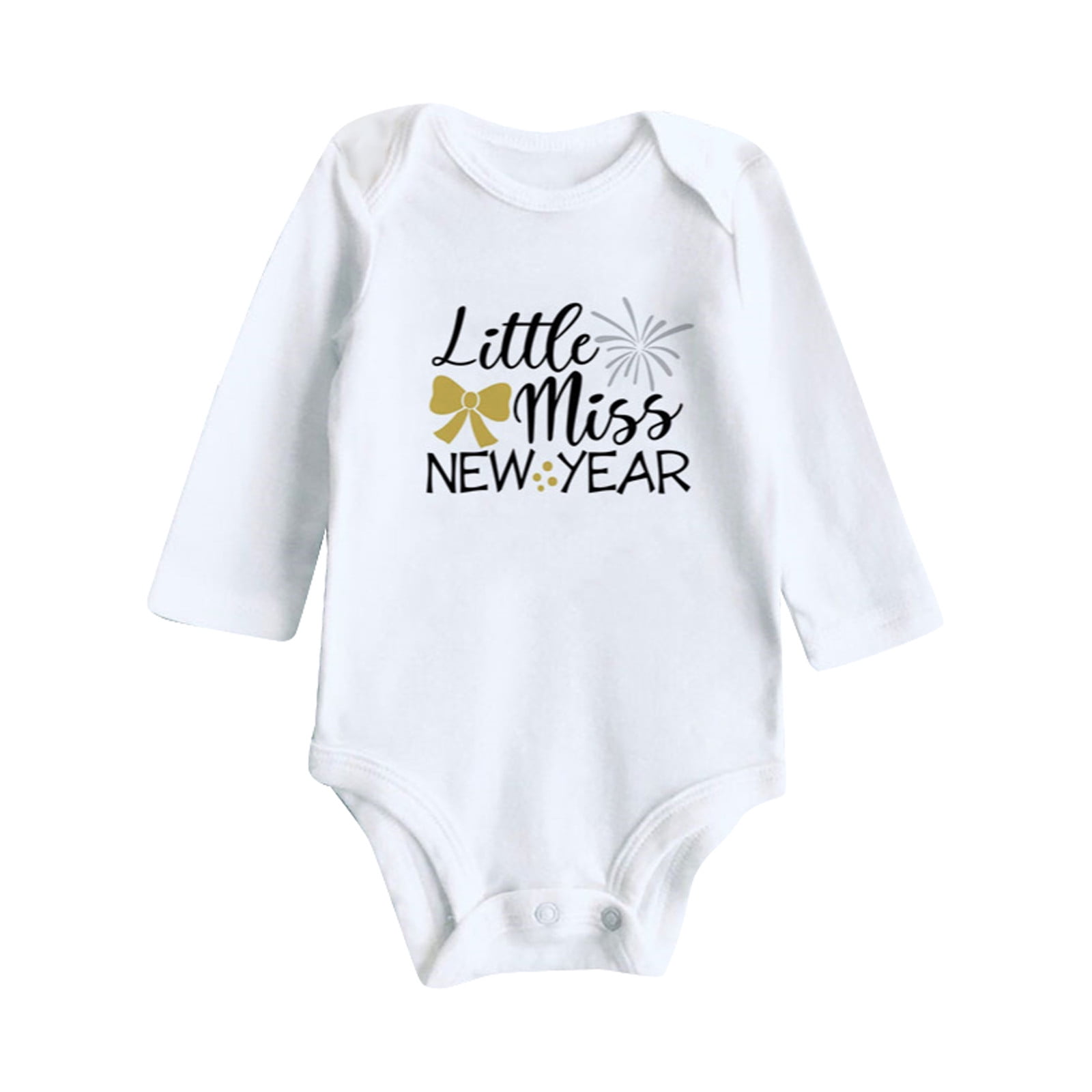 My First New Year Clothes Baby Boy Girl New Year Outfits Letter Print