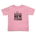 thumbnail image 1 of My First New Year Funny Toddler T Shirts for Boys Girls (Pink, Youth L), 1 of 5