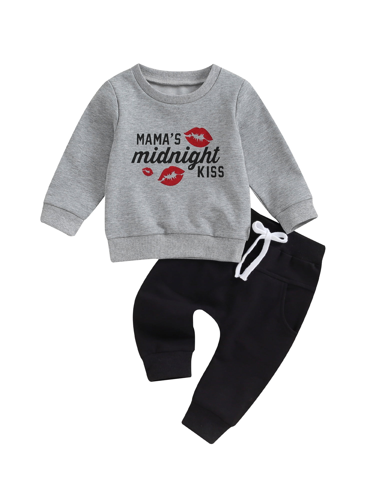 My First New Years Baby Boy Outfit Long Sleeve Letter Sweatshirt and