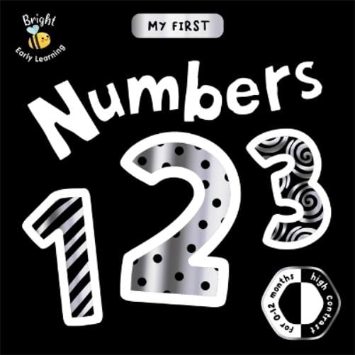 My First Numbers (Hardcover) Black and white board book for babies cognitive development
